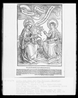 Maria mit Kind und die hl. Dorothea