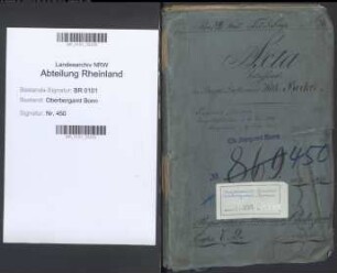 Becker, Wilhelm geb. 13.03.1838; Bergreferendar; ausgeschieden 1865; Prüfungs- und Personalakte