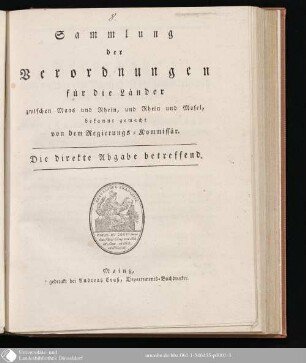 Die direkte Abgabe betreffend