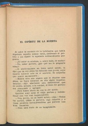 El Espíritu de la Muerta
