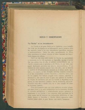 Notas y comentarios