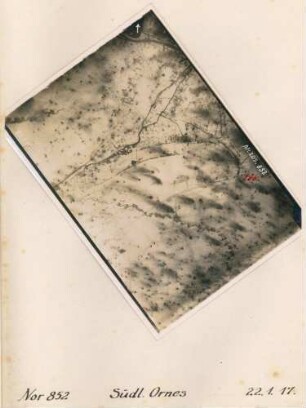 Foto des Geländes südlich von Ornes (Luftbild)