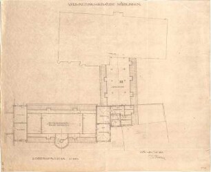 Fischer, Theodor; Nördlingen; Verwaltungs-Gebäude - Grundriss 2. OG