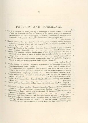 [Keramics] pottery and porcelain