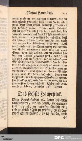 Das sechste Hauptstück.