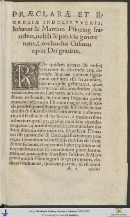 Epistola Nuncupatoria