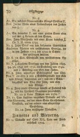 Zinnerne und Bleyerne