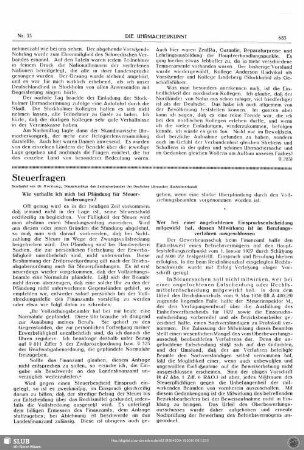 Steuerfragen