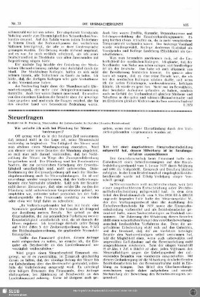 Steuerfragen
