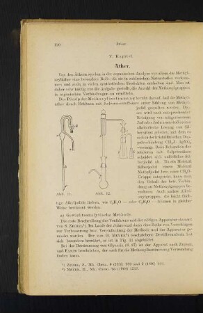 V. Kapitel. Äther.
