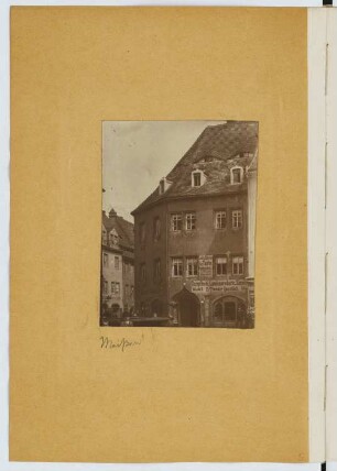 Wohn- und Geschäftshaus, Meißen: Ansicht (aus: Skizzen- und Fotoalbum 24)