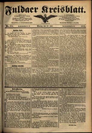 Ausgabe vom Montag, den 10. Juli 1905.