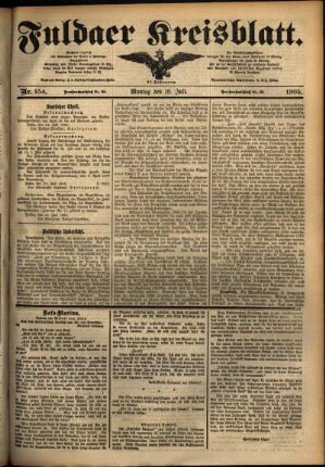 Ausgabe vom Montag, den 10. Juli 1905.