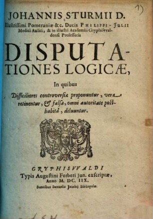 Disputationes logicae