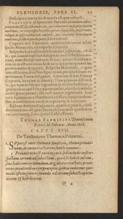 Caput XVII. De Tractatione Thematis Privativi.