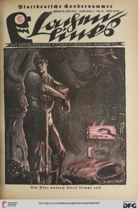 Nr. 26 („Plattdeutsche Sondernummer“)