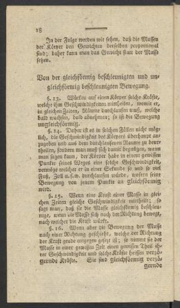 [4.] Von der gleichförmig beschleunigten und ungleichförmig beschleunigten Bewegung