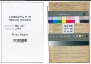 Entnazifizierung Johann Ernst, geb. 14.02.1881 (Verw.Beamter)