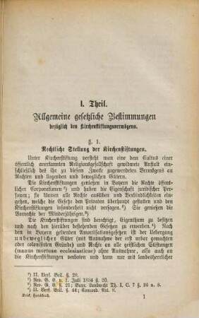 Handbuch der Verwaltung des Kirchen-Vermögens im Königreich Bayern diess. d. Rh.