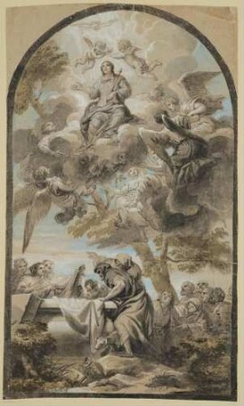 Maria von Engeln in den Himmel getragen