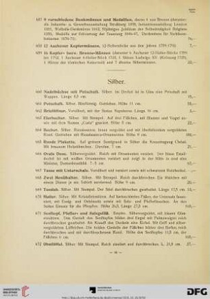 Silber (Nr. 660-703)