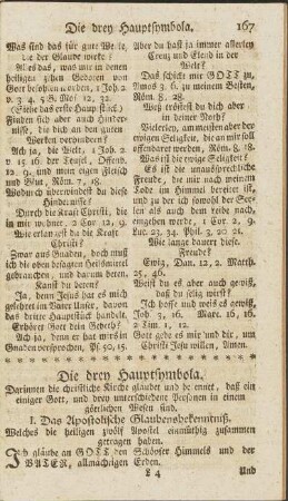 Die drey Hauptsymbola.