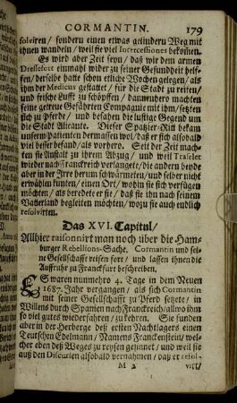 Das XVI. Capitul.