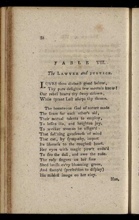 Fable VIII. The Lawyer and Justice