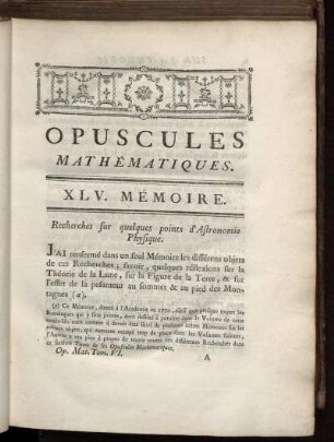 Opuscules Mathématiques. XLV. Mémoire.