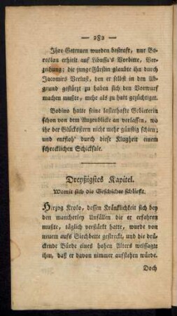 Dreyßigstes Kapitel.