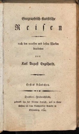 Band 1: Geographisch-statistische Reise durch Portugall