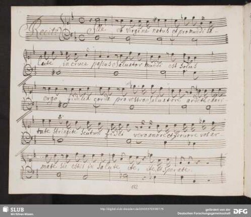 Recitativo: Ille ex virgine natus