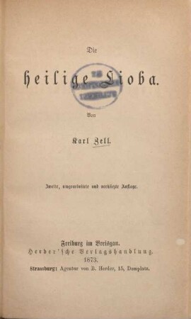 Die heilige Lioba