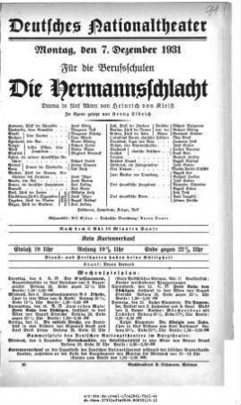 Die Hermannsschlacht