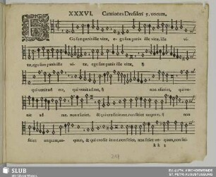 XXXVI. Ego sum panis ille vitae