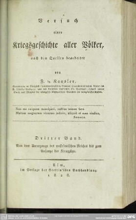 3: Von dem Untergange des weströmischen Reiches bis zum Anfange der Kreuzzüge