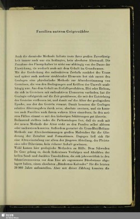 Fossilien unterm Geigerzähler