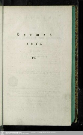 4.1819: Hermes oder kritisches Jahrbuch der Literatur