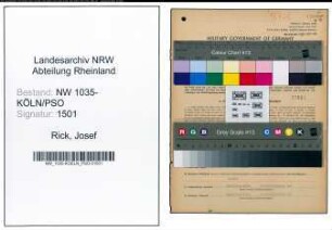 Entnazifizierung Josef Rick , geb. 04.04.1885 (Pressenwaerter)