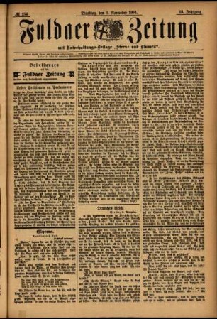 Ausgabe vom Dienstag, den 03. November 1896.