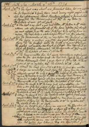 April 1774 (1st - 22nd)