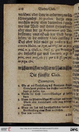 Die fuenffte Class
