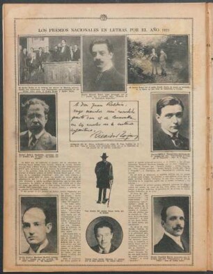 Los Premios Nacionales en Letras por el año 1923