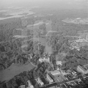 Bad Muskau : Blickrichtung Osten über Schloß und Park