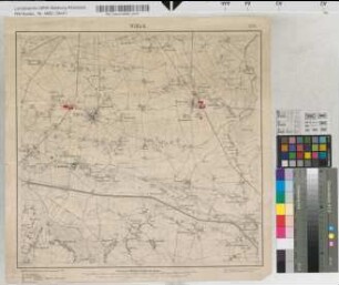 Meßtischblatt Willich [mit Einzeichnung von Industrieanlagen in Osterath; Stahlwerk bei Willich].