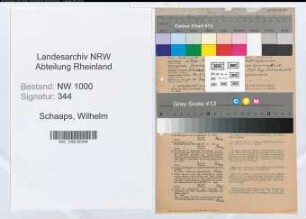 Entnazifizierung Wilhelm Schaaps, geb. 03.02.1904 (Ingenieur)