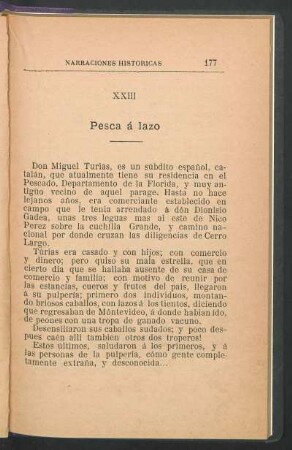 XXIII - Pesca á lazo