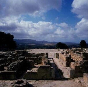 Phaistos. Palast. Wirtschaftshof; Nordsüd-Korridor, Mittelhof