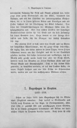 2. Bugenhagen in Treptow. 1503 - 1521.