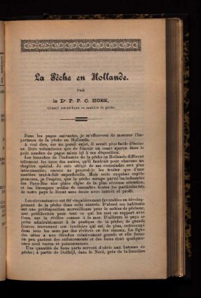 La Peche en Hollande.